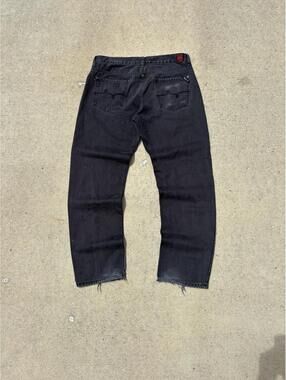 Vintage Y2K LRG Black Faded Relaxed Leg Jeans Waist 34